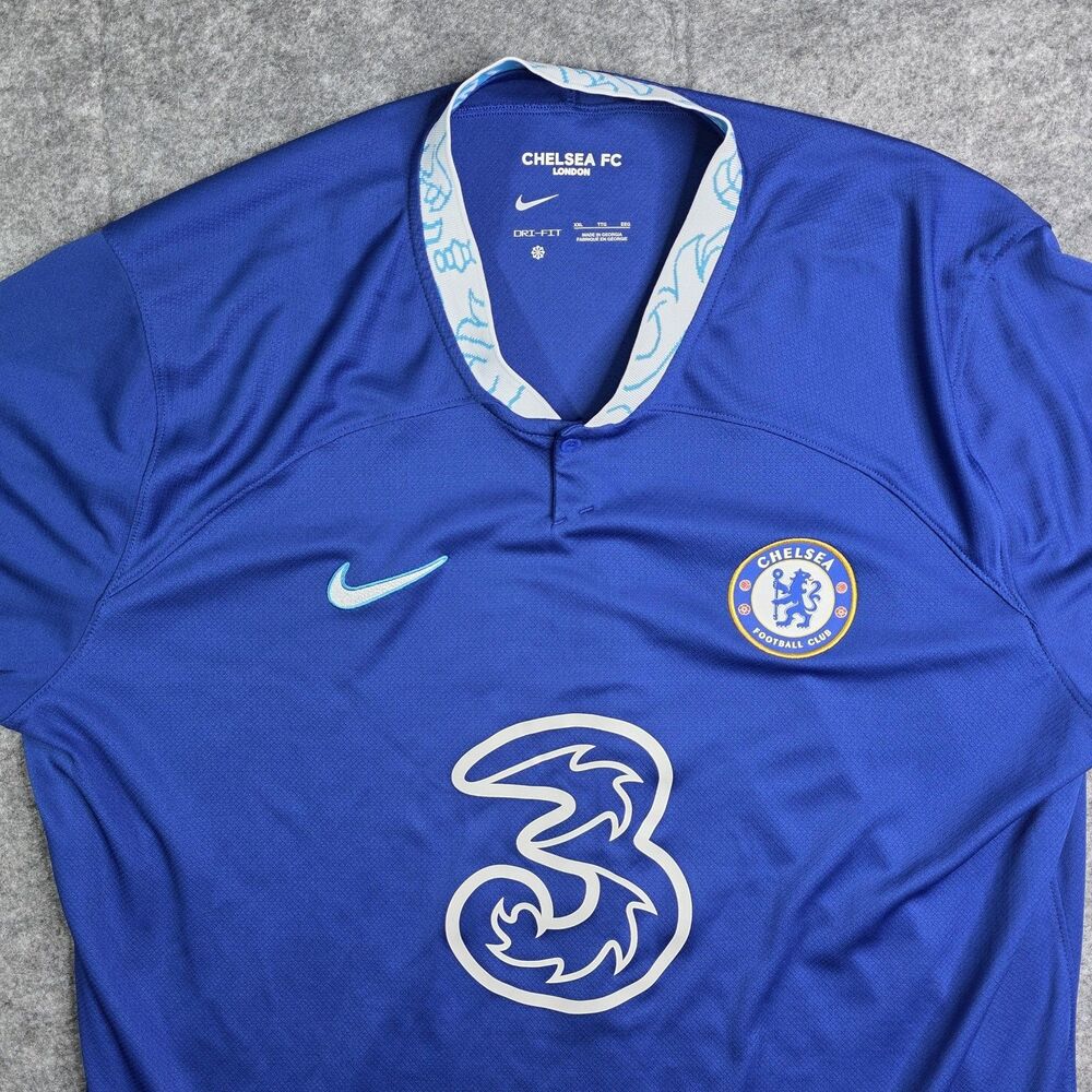 Chelsea FC Shirt Mens 2XL Blue Premier League Soccer Football Nike Dri Fit 2022 - Picture 2 of 9